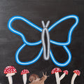 Neon butterfly print
