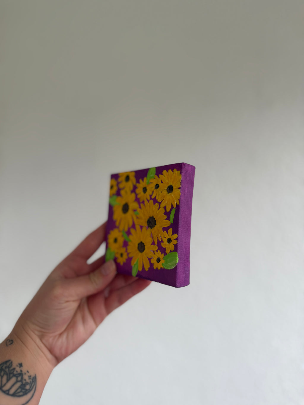 Flower acrylic painting