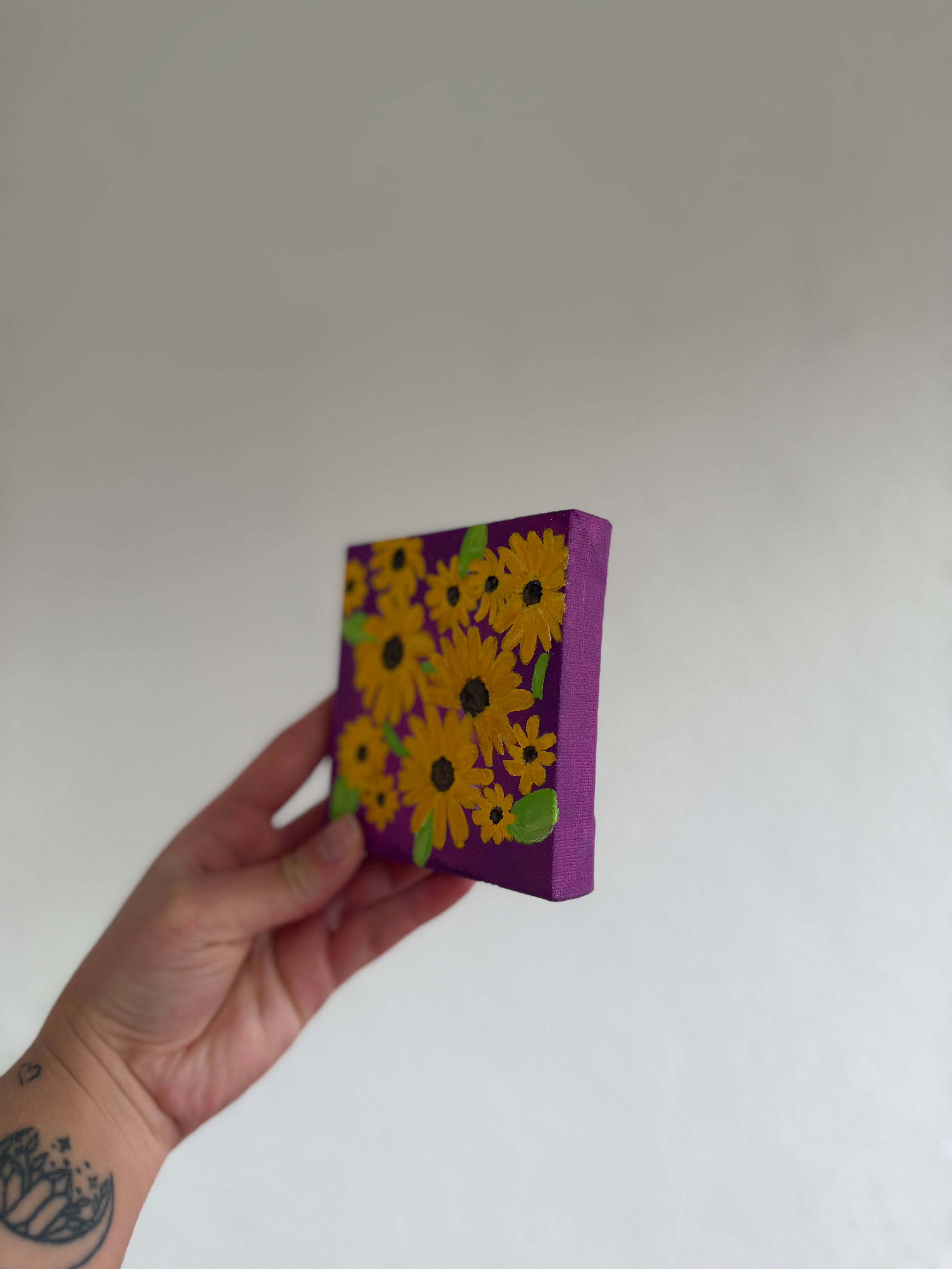 Flower acrylic painting